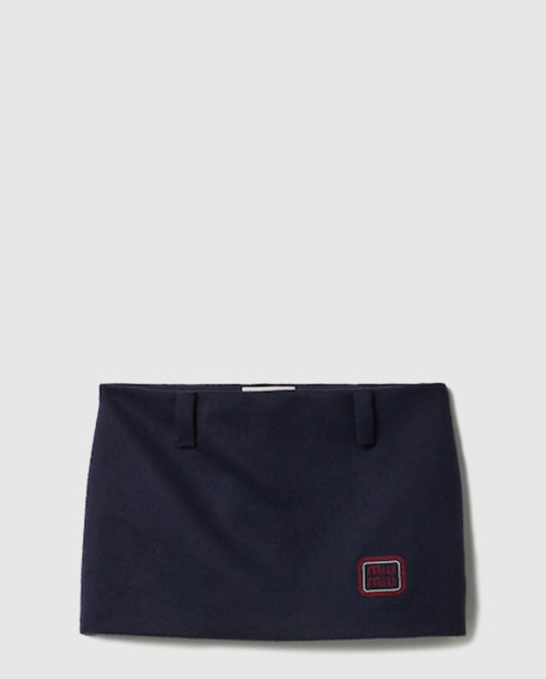 [MIUMIU-미우미우]벨루어 미니스커트 MG2149