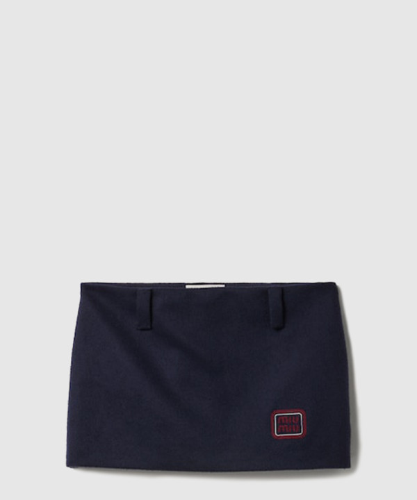 [MIUMIU-미우미우]벨루어 미니스커트 MG2149