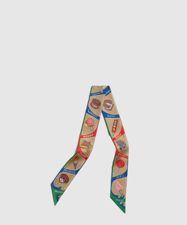 [HERMES-에르메스]Funny Ice Cream Twilly  트윌리