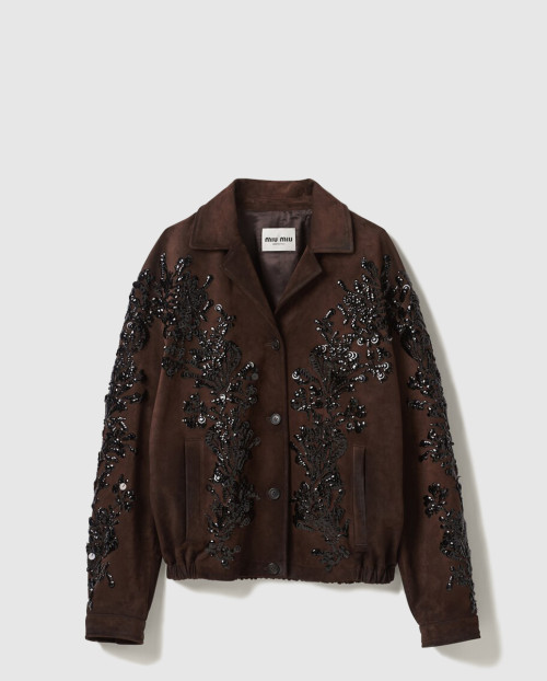 [MIUMIU-미우미우]나파 스웨이드 재킷 MPV890