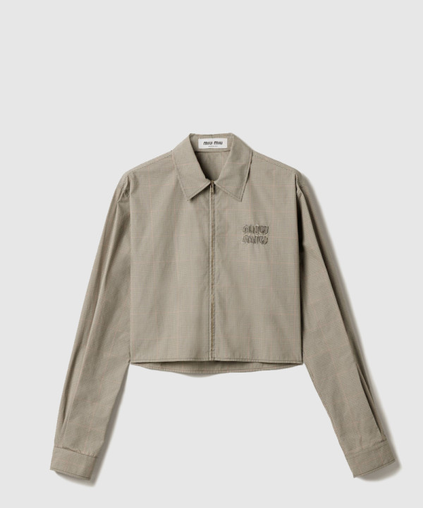 [MIUMIU-미우미우]기능성 체크 셔츠 MK1905