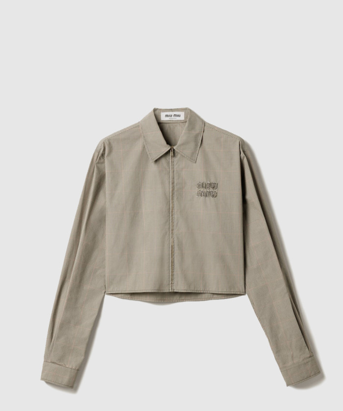 레플리카|이미테이션 miumiu-미우미우기능성-체크-셔츠-mk1905