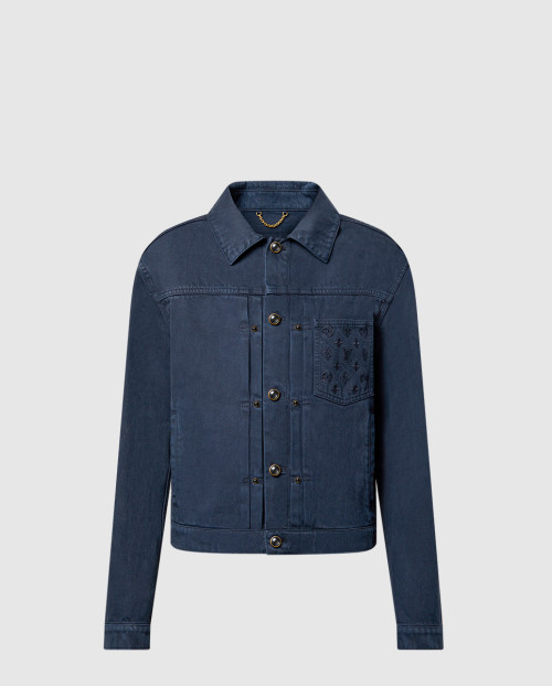 [LOUIS VUITTON-루이비통]가먼트 다이드 데님 타입 II 트러커 재킷 1AHUXW