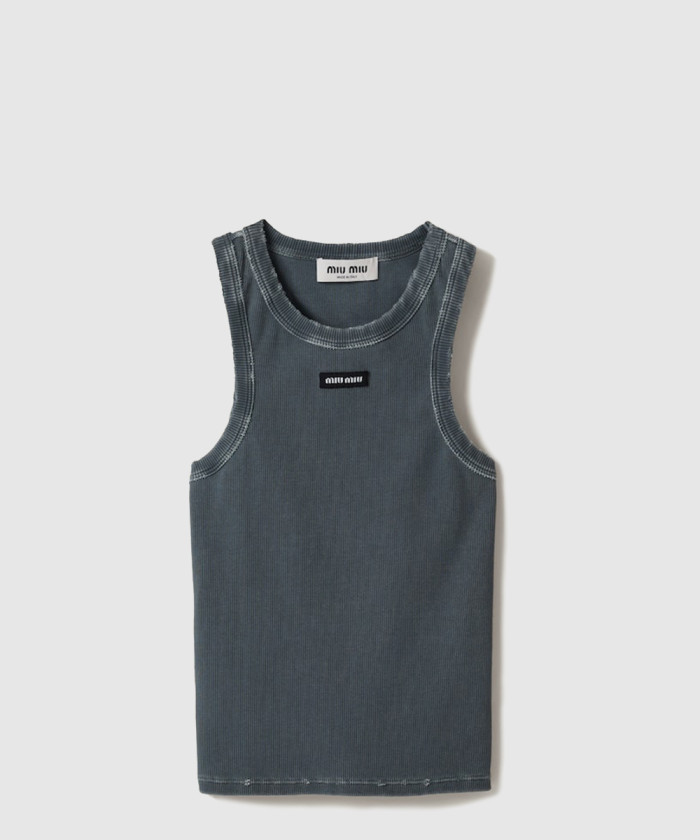 레플리카|이미테이션 miumiu-미우미우후염-립-조직-니트-저지-탑-mjt696