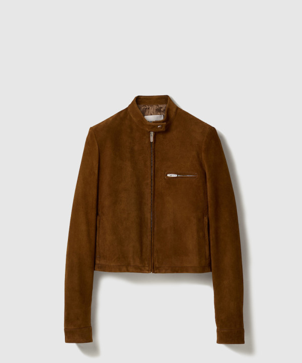 [MIUMIU-미우미우]스웨이드 재킷 MPV936