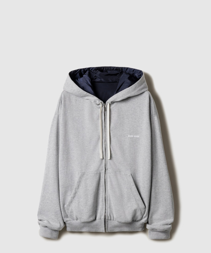 레플리카|이미테이션 miumiu-미우미우저지-및-테크니컬-퐁제-블루종-재킷-ml1257