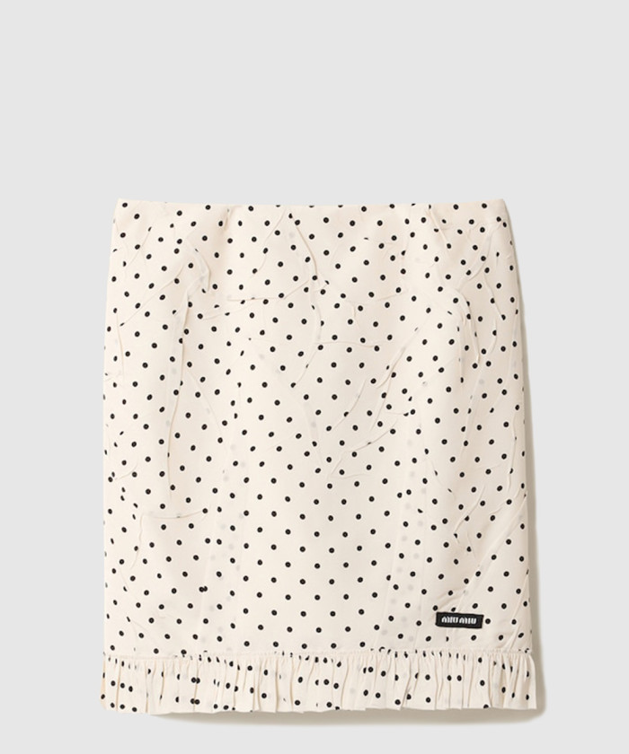 레플리카|이미테이션 miumiu-미우미우폴카-도트-크레이프-드-신-스커트-mg2349