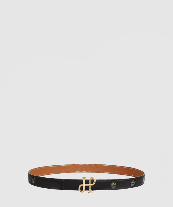 [HERMES-에르메스]Cor Baroque 벨트 버클 & Hermes sur Mer 리버서블 가죽 스트랩