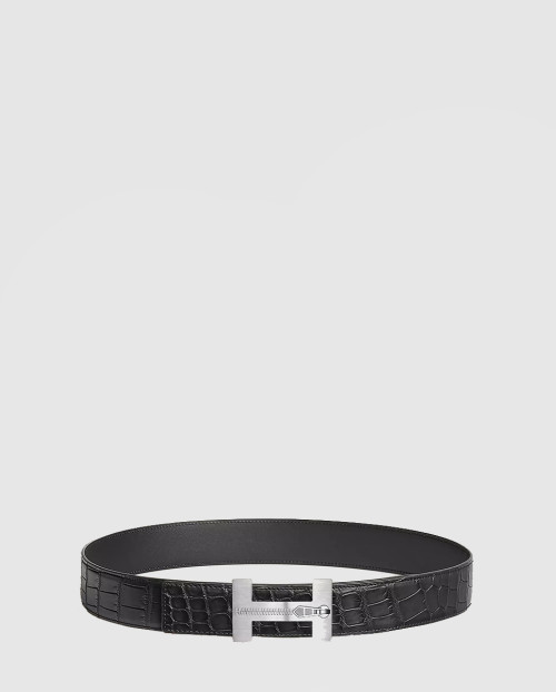 [HERMES-에르메스]퀴즈 페르미-아웃 벨트 버클 & 가죽 스트랩