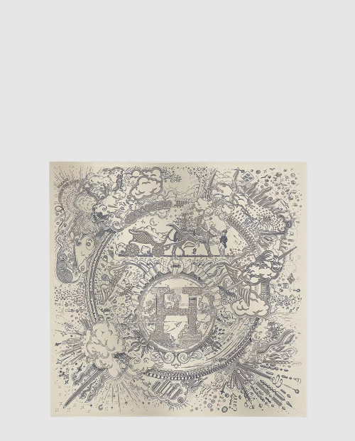 [HERMES-에르메스]Please Hold The Line 스카프 90