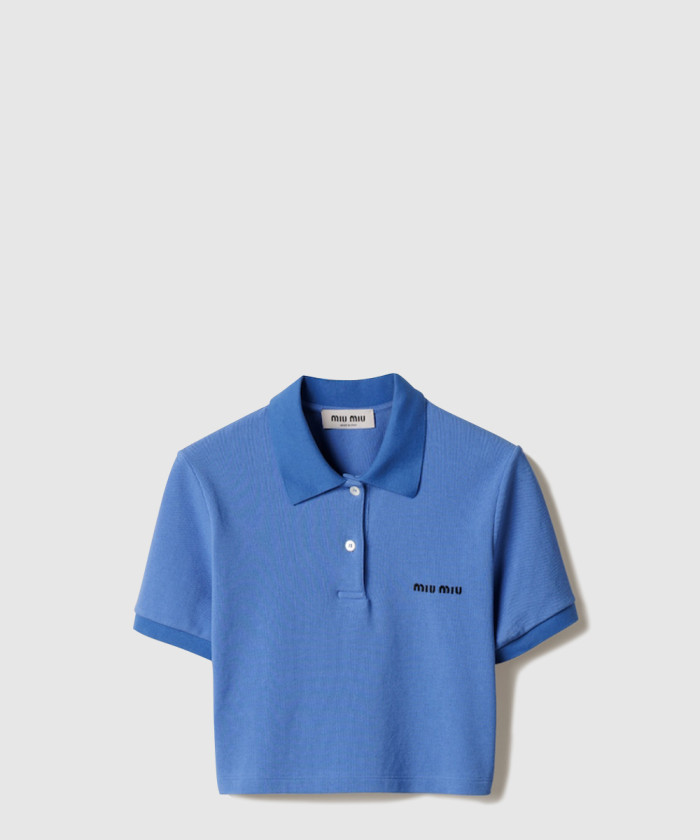 레플리카|이미테이션 miumiu-미우미우코튼-피케-폴로-셔츠-mjn547