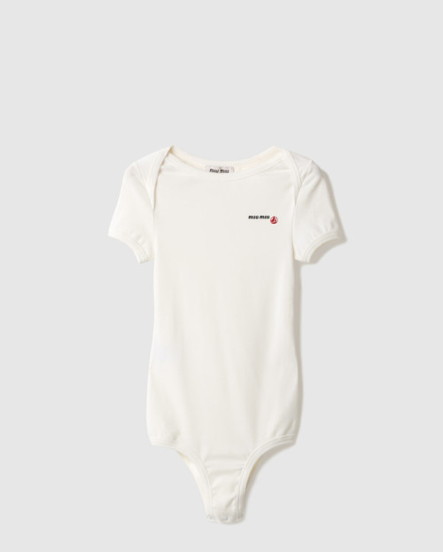 [MIUMIU-미우미우]Petit Bateau X Miu Miu 스트레치 저지 바디수트 MJA897