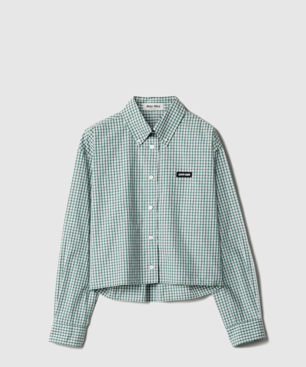 [MIUMIU-미우미우]체크 셔츠 MK1659