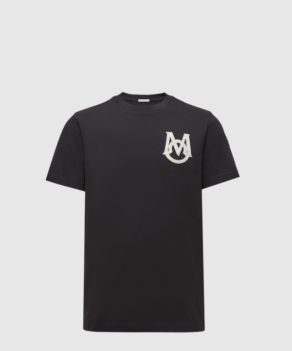 [MONCLER-몽클레어]모노그램 코튼 티셔츠