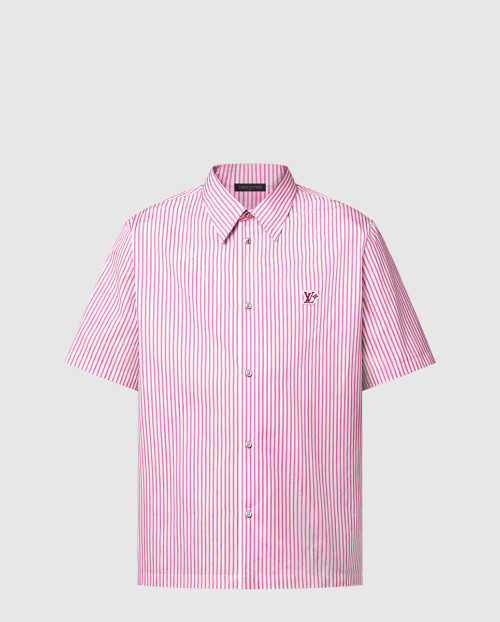 [LOUIS VUITTON-루이비통]모노그램 스트라이프드 쇼트 슬리브드 셔츠 1AHVX4