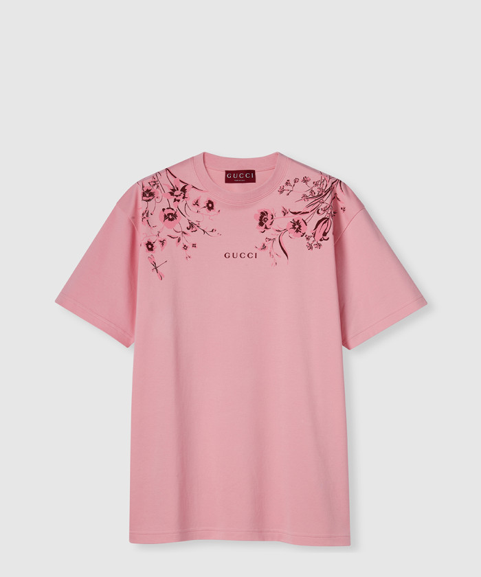 레플리카|이미테이션 gucci-구찌부드러운-코튼-저지-프린트-티셔츠-837959