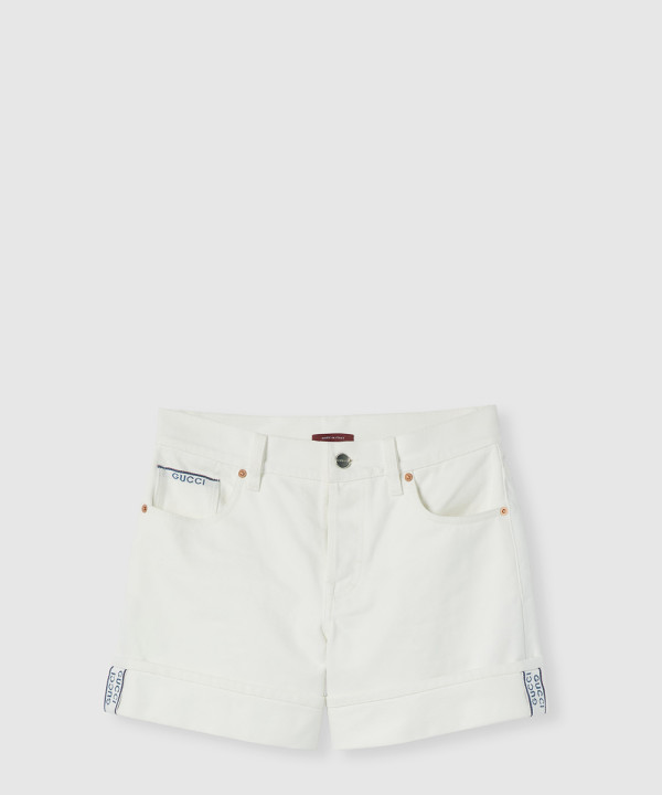 [GUCCI-구찌]코튼 셀비지 데님 쇼츠 ‎836079