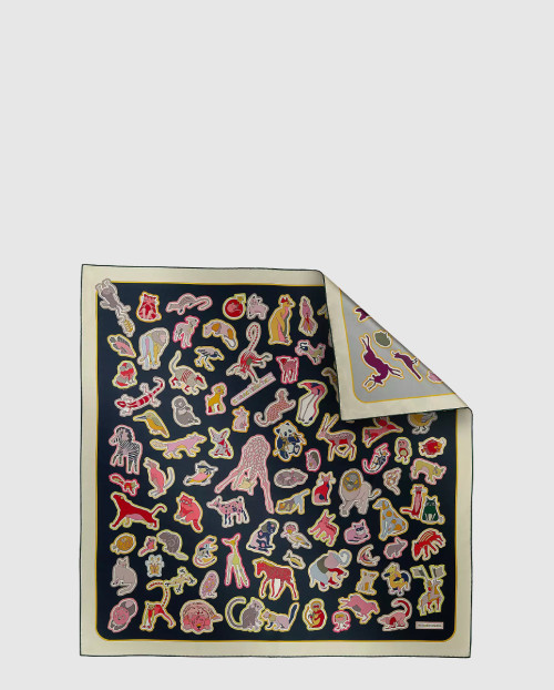 [HERMES-에르메스]Caracteristick 더블 페이스 스카프 90