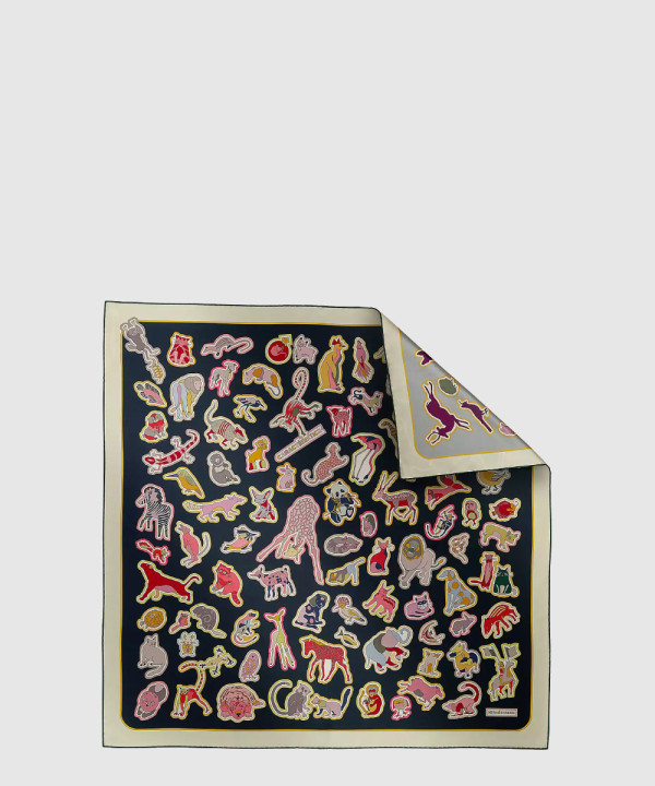 [HERMES-에르메스]Caracteristick 더블 페이스 스카프 90