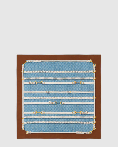 [GUCCI-구찌]프린트  실크 까레 837925