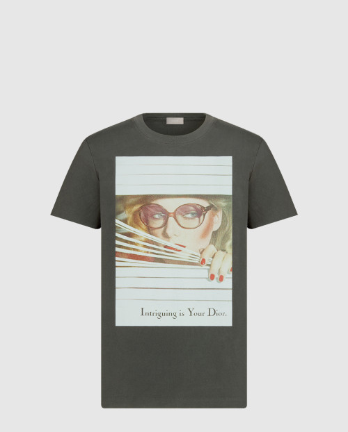 [DIOR-디올]Heritage 프린트 티셔츠 593J6