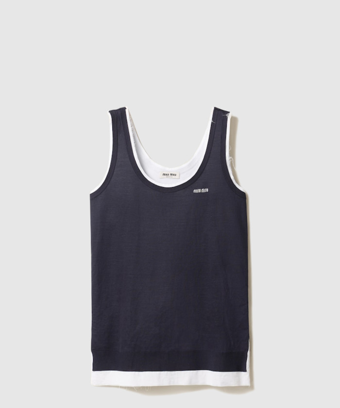 레플리카|이미테이션 miumiu-미우미우니트-및-포플린-미니드레스-mf5497