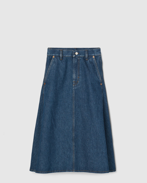 [GUCCI-구찌]미디 데님 스커트 807334