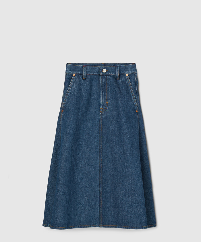 레플리카|이미테이션 gucci-구찌미디-데님-스커트-807334