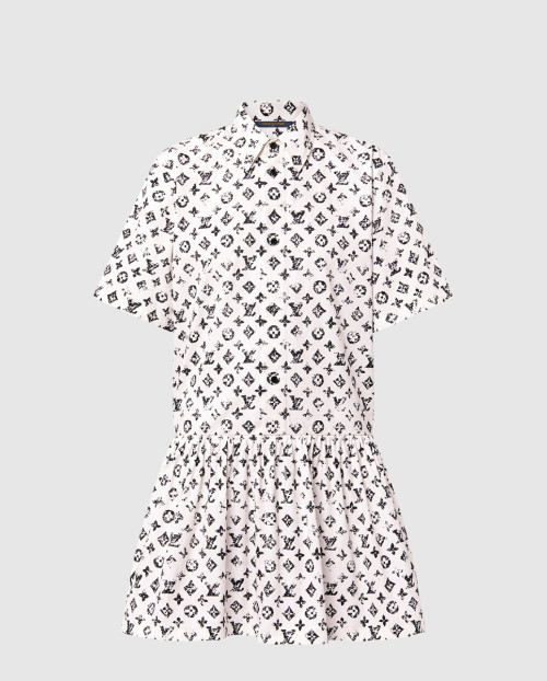 [LOUIS VUITTON-루이비통]모노그램 셔츠 드레스 1AHZOL