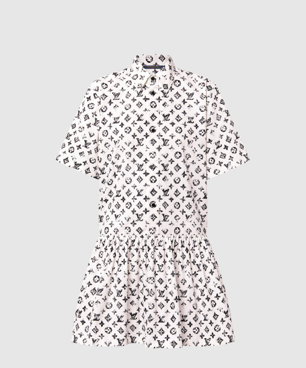 [LOUIS VUITTON-루이비통]모노그램 셔츠 드레스 1AHZOL