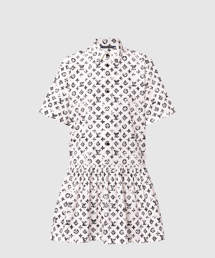레플리카|이미테이션 louis-vuitton-루이비통모노그램-셔츠-드레스-1ahzol
