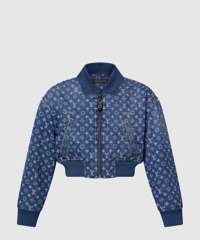레플리카|이미테이션 louis-vuitton-루이비통모노그램-데님-크롭-보머-재킷-1ai177