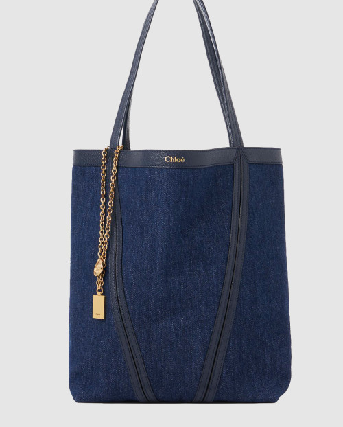 [CHLOE-끌로에]데님 Chloé Spin 토트백 AS811