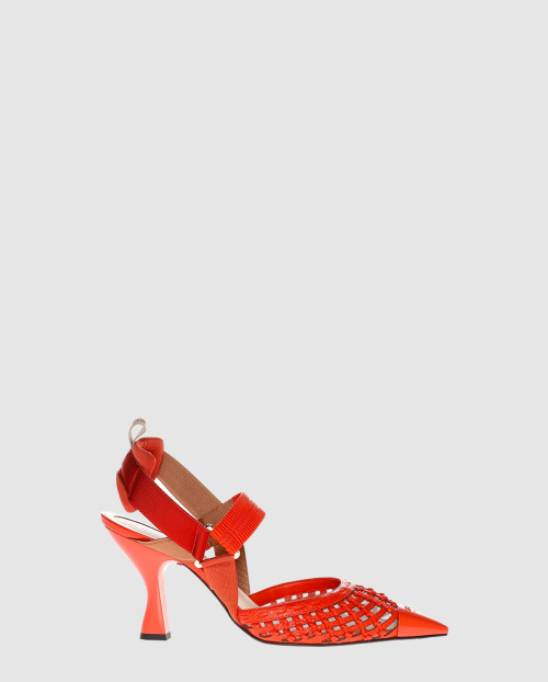 [FENDI-펜디]메시 트림 콜리브리 펌프스 8J8529