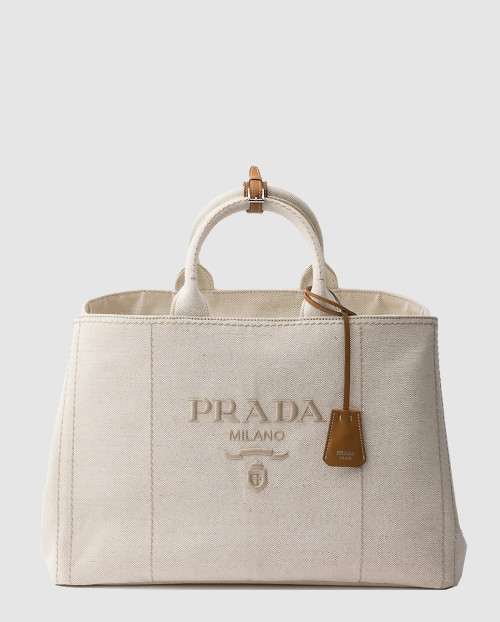 [PRADA-프라다]리넨 혼방 토트백 2VG131