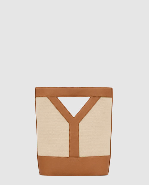 [SAINT LAURENT-생로랑]캔버스와 가죽 소재의 Y 스몰 버킷백 808224