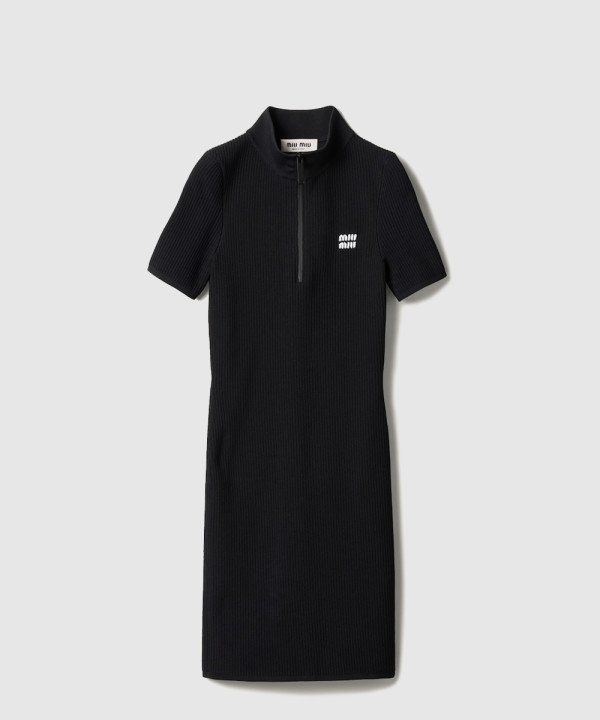 [MIUMIU-미우미우]비스코스 터틀넥 미니드레스 MMA894