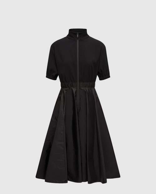 [MONCLER-몽클레어]새틴 미디 드레스