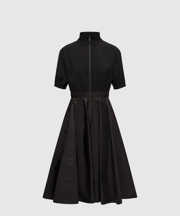 [MONCLER-몽클레어]새틴 미디 드레스