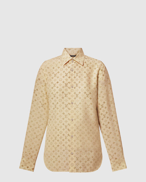 [LOUIS VUITTON-루이비통]워시드 모노그램 실크 셔츠 1AI843