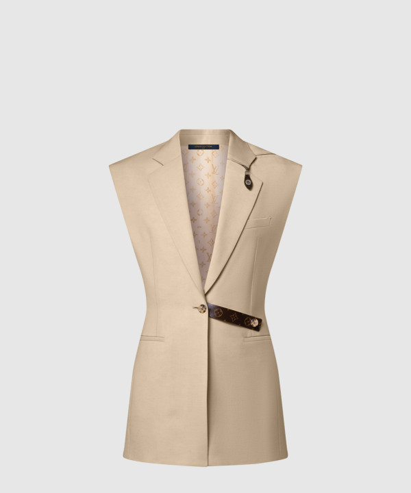 [LOUIS VUITTON-루이비통]모노그램 액센트 슬리브리스 블레이저 1AI883