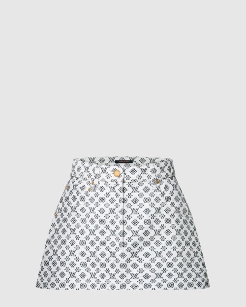 [LOUIS VUITTON-루이비통]블러리 모노그램 미니 스커트 1AHX05