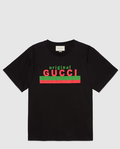 [GUCCI-구찌]오리지널 구찌 프린트 오버사이즈 티셔츠 616036