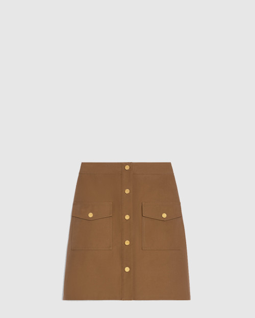 [CELINE-셀린느]숏 스커트 코튼 트윌 RJ04S0