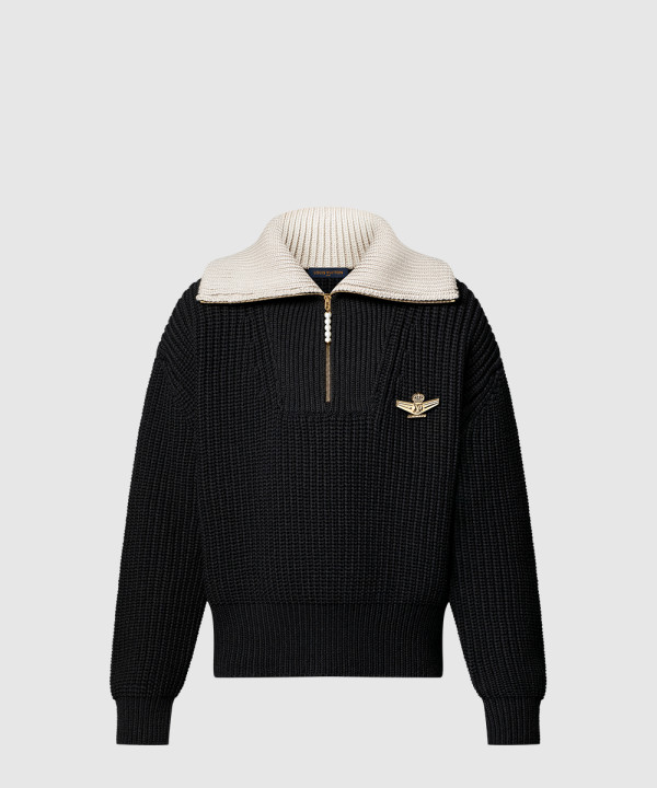 [LOUIS VUITTON-루이비통]청키 울 블렌드 하프 지퍼 풀오버 1AHC11