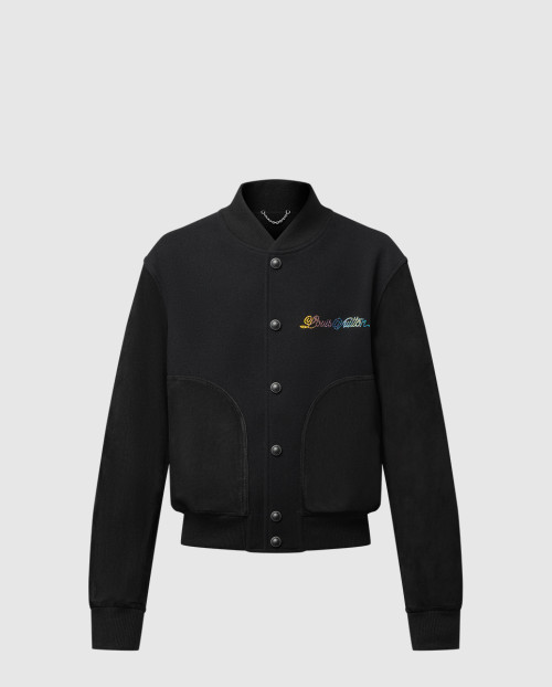 [LOUIS VUITTON-루이비통]레더 믹스 바시티 블루종 1AGTJ5