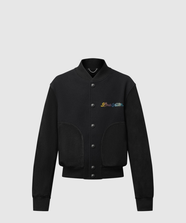 [LOUIS VUITTON-루이비통]레더 믹스 바시티 블루종 1AGTJ5