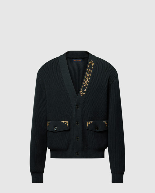 [LOUIS VUITTON-루이비통]엠브로이더드 시그니처 가디건 1AHVMY