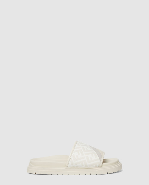 [FENDI-펜디]FF 자카드 및 가죽 슬라이드 7X1674