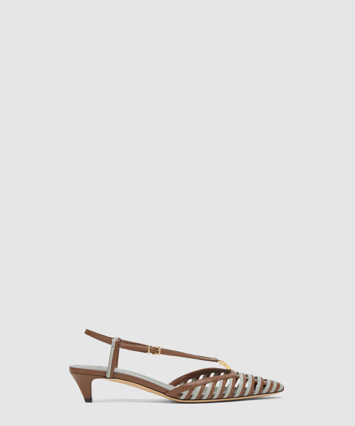 레플리카|이미테이션 fendi-펜디가죽-로우힐-슬링백-샌들-8j8703